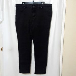 Liz Claiborne classic fit skinny black jeans 16 super condition